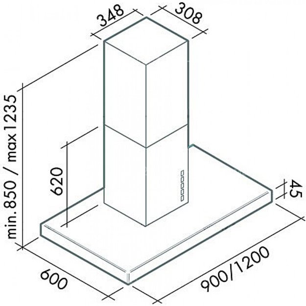Вытяжка Falmec Lux isola 90 ix (800) ECP (preview 5)