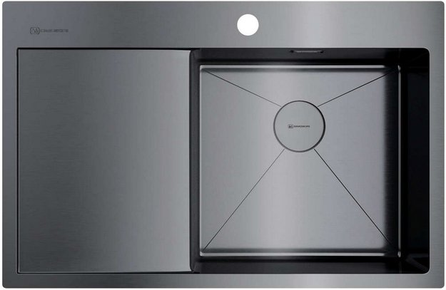 Мойка Omoikiri AKISAME 78 GM R крыло слева (preview 1)