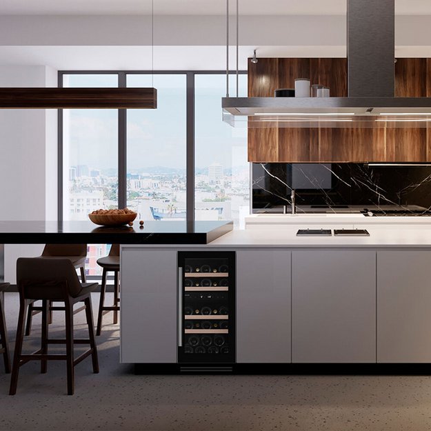 Встраиваемый винный шкаф Dunavox DAUF-32.78DMB (фото 4) Встраиваемый винный шкаф Dunavox DAUF-32.78DMB (preview 4)