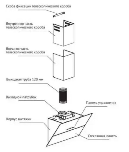 Кухонная вытяжка MAUNFELD York 50 черный (фото 19) Кухонная вытяжка MAUNFELD York 50 черный (preview 19)