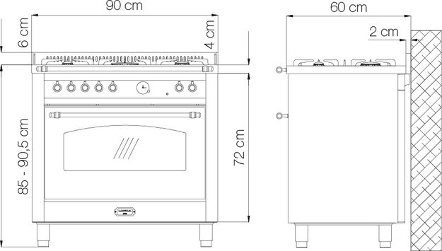 Варочный центр Lofra RLVG96MFT/Ci  BRONZE (фото 10) Варочный центр Lofra RLVG96MFT/Ci  BRONZE (preview 10)