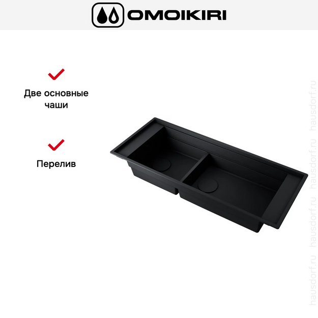 Мойка Omoikiri Sintesi Pro 114-2-U/I gb (preview 3)