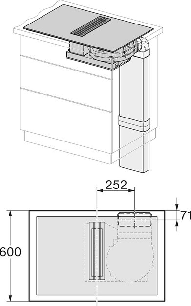 Индукционная варочная панель с вытяжкой Miele KMDA 7634 FR (фото 5) Индукционная варочная панель с вытяжкой Miele KMDA 7634 FR (preview 5)
