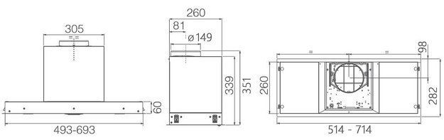 Встраиваемая вытяжка Elica HIDDEN ADV PLUS @ BLGL/A/52 (фото 8) Встраиваемая вытяжка Elica HIDDEN ADV PLUS @ BLGL/A/52 (preview 8)