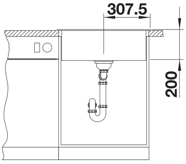 Мойка BLANCO NAYA 6 Silgranit белый (фото 5) Мойка BLANCO NAYA 6 Silgranit белый (preview 5)