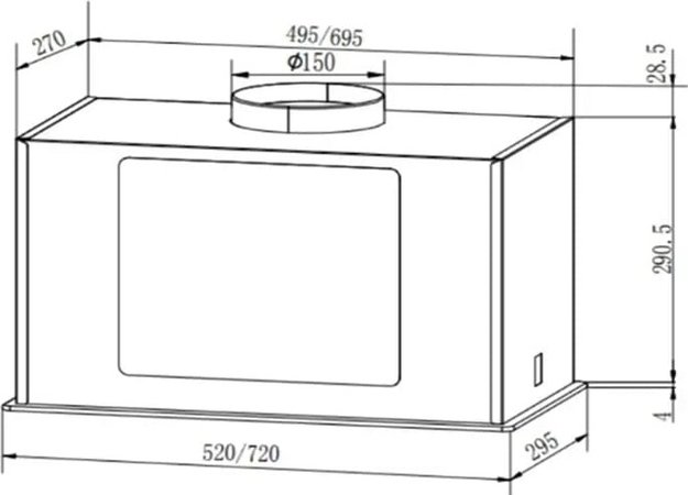 Вытяжка Faber ARIA BK 72 (фото 8) Вытяжка Faber ARIA BK 72 (preview 8)