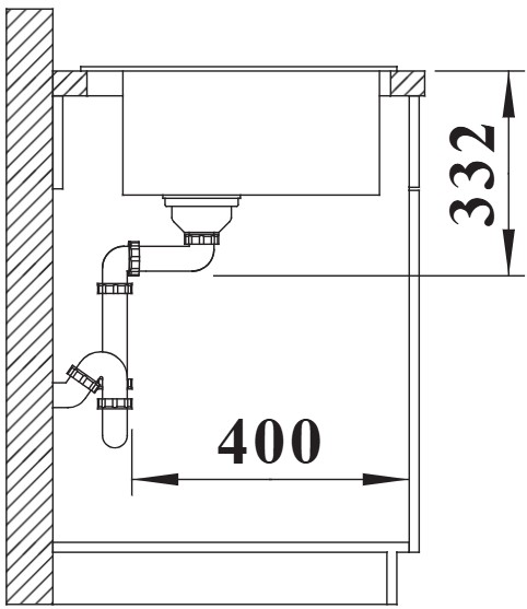 Мойка BLANCO NAYA 45 Silgranit темная скала (preview 6)