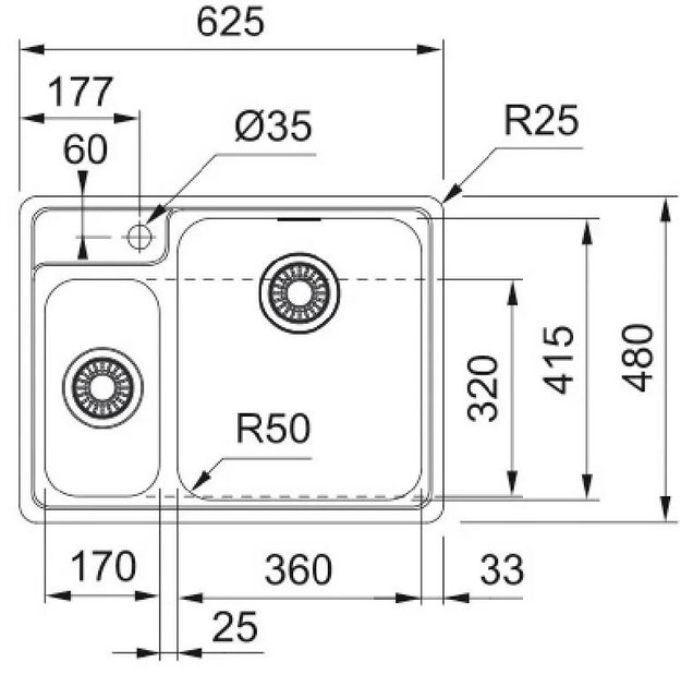 Мойка Franke BCX 260 TL сталь (preview 2)