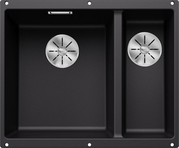 Мойка BLANCO SUBLINE 340/160-U Silgranit черный, чаша слева (фото 1) Мойка BLANCO SUBLINE 340/160-U Silgranit черный, чаша слева (preview 1)