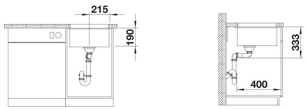 Мойка Blanco ROTAN 400-U Silgranit антрацит (фото 4) Мойка Blanco ROTAN 400-U Silgranit антрацит (preview 4)