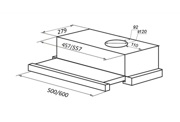 Встраиваемая кухонная вытяжка MAUNFELD V Light 60 нержавеющая сталь (preview 17)