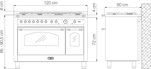 Варочный центр Lofra RSD126MFT+E/2AEO BRASS (preview 10)