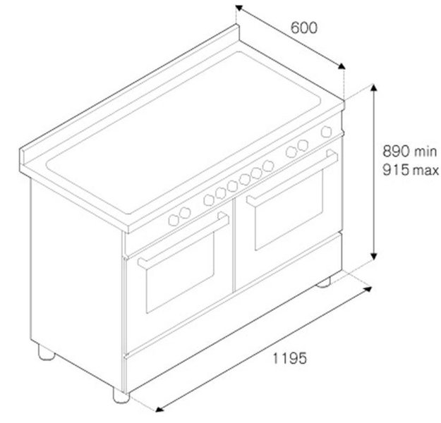 Варочный центр Bertazzoni HER120 6G MFE D CRT (preview 4)