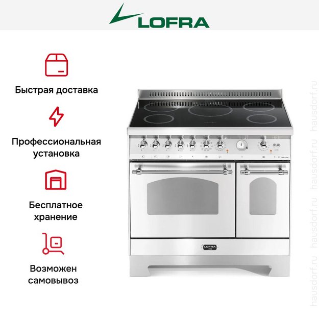 Варочный центр Lofra RBPD96MFTE/5I Chrome (preview 2)