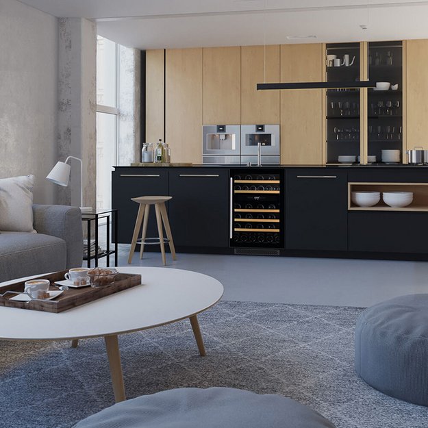 Встраиваемый винный шкаф Dunavox DAUF-38.100DMB (фото 4) Встраиваемый винный шкаф Dunavox DAUF-38.100DMB (preview 4)