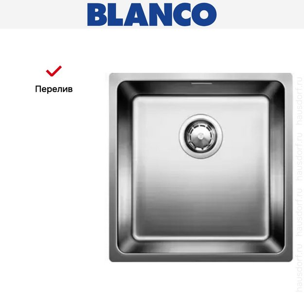 Мойка Blanco Andano 400-IF нержавеющая сталь (preview 6)