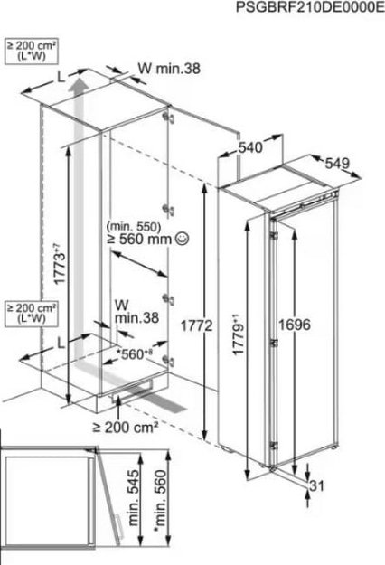 Встраиваемый холодильник Electrolux ERD6DE18S4 (preview 9)