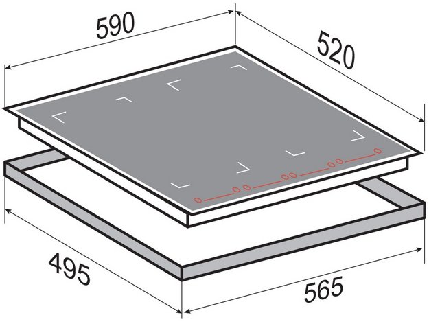 Стеклокерамическая варочная панель Zigmund Shtain CI 29.6 W (preview 2)