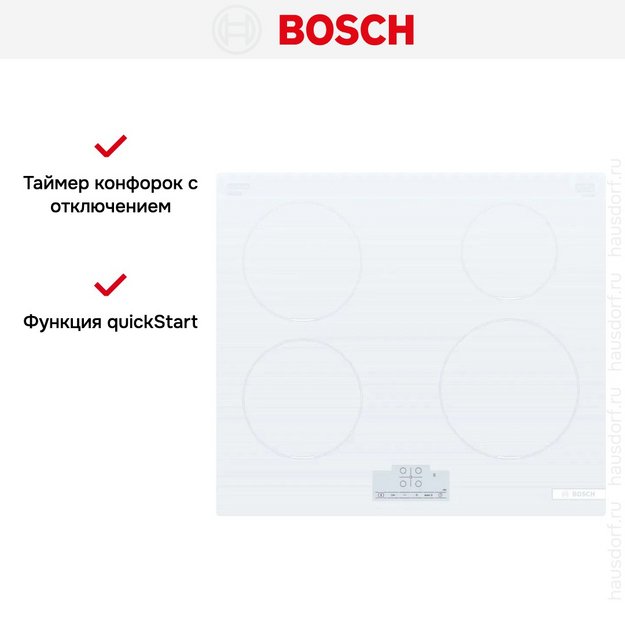 Индукционная варочная панель Bosch PUE612BB1E (preview 7)