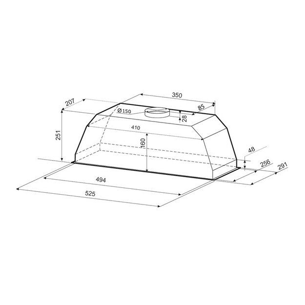 Встраиваемая вытяжка KRONA Asta 600 black PB (preview 12)