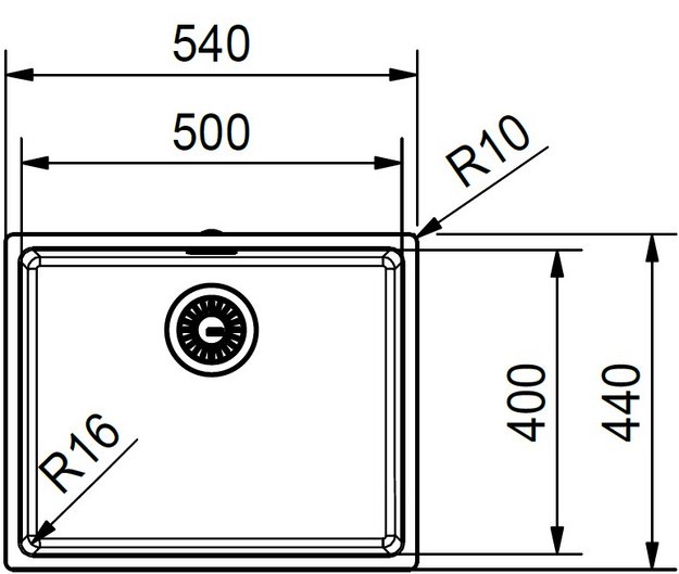 Мойка Franke FEX 110-50 сталь (фото 5) Мойка Franke FEX 110-50 сталь (preview 5)