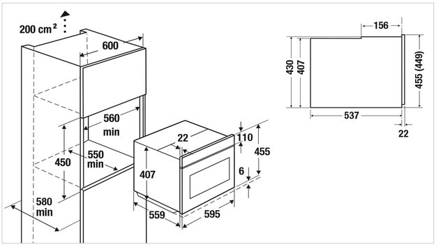 Компактный духовой шкаф с микроволнами Kuppersbusch CBM 6330.0 S2 Black Chrome (фото 4) Компактный духовой шкаф с микроволнами Kuppersbusch CBM 6330.0 S2 Black Chrome (preview 4)