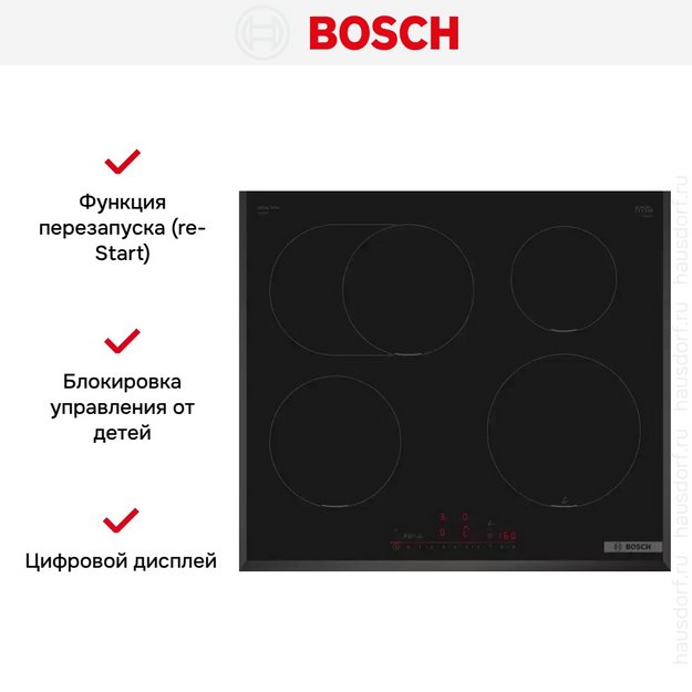 Индукционная варочная панель Bosch PIF651HC1E (preview 5)