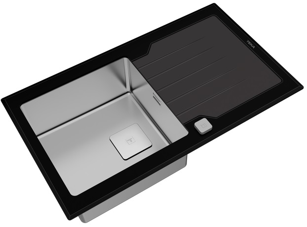 Врезная раковина Teka Diamond RS15 1B 1D 86 BLACK (preview 3)