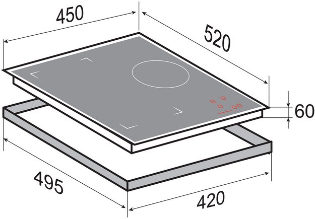 Стеклокерамическая варочная панель Zigmund Shtain CI 49.4 B (preview 2)