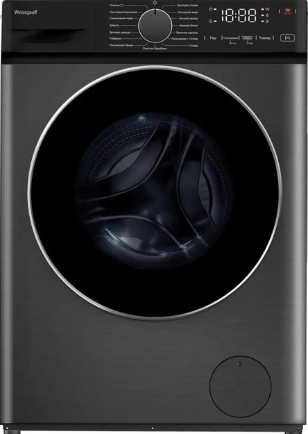 Стиральная машина Weissgauff WM 4627 Touch Inverter Steam Grey (preview 1)