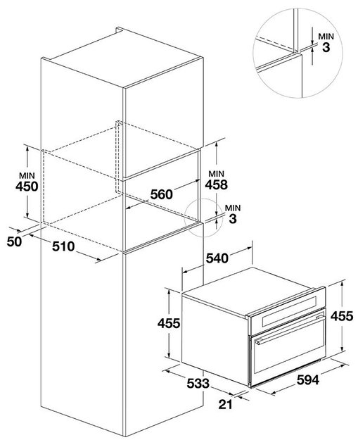 Встраиваемый шкаф шоковой заморозки Fulgor Milano FBC 4500 TF X (preview 6)
