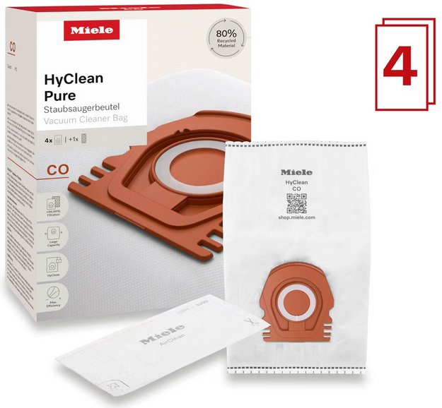 Комплект мешков-пылесборников Miele HyClean Pure CO с фильтром (фото 2) Комплект мешков-пылесборников Miele HyClean Pure CO с фильтром (preview 2)