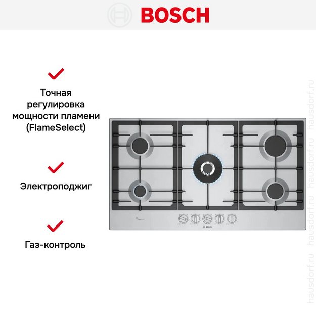 Газовая варочная панель Bosch PCR9A5I90M (preview 6)