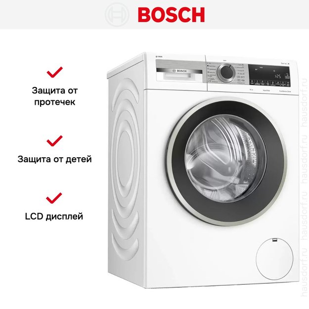 Стиральная машина с фронтальной загрузкой BOSCH WGA254A0OE (фото 12) Стиральная машина с фронтальной загрузкой BOSCH WGA254A0OE (preview 12)