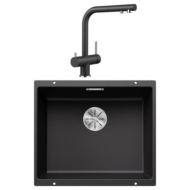 Blanco (мойка SUBLINE 500-U SILGRANIT + FONTAS-S II SILGRANIT антрацит) (preview 1)