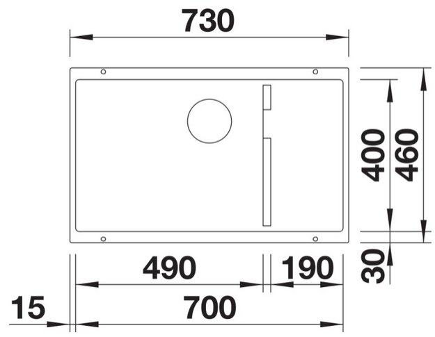 Мойка BLANCO SUBLINE 700-U Level Silgranit мягкий белый (preview 3)
