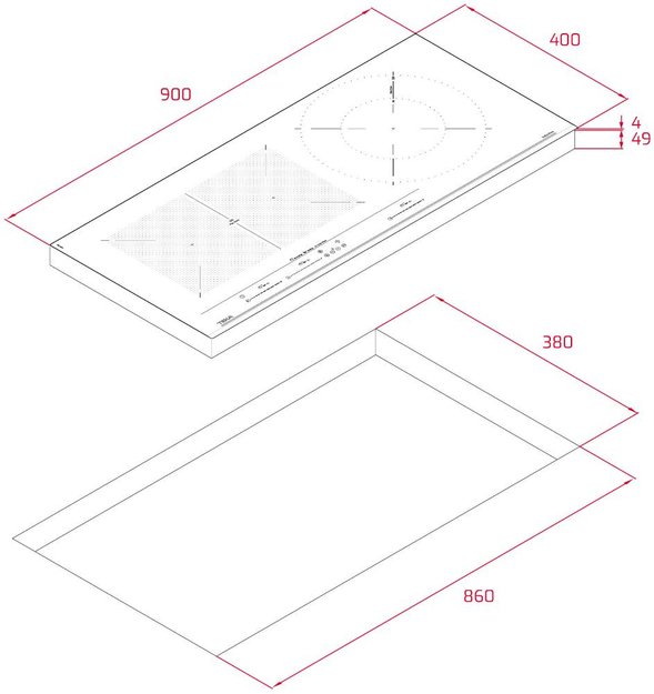 Индукционная варочная панель Teka IZF 93330 MSP BLACK (фото 8) Индукционная варочная панель Teka IZF 93330 MSP BLACK (preview 8)