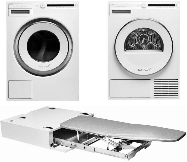 Asko Classic 4 (стиральная машина W2086C.W/3 + сушильная машина T208H.W + гладильная доска HI1153W) (preview 1)