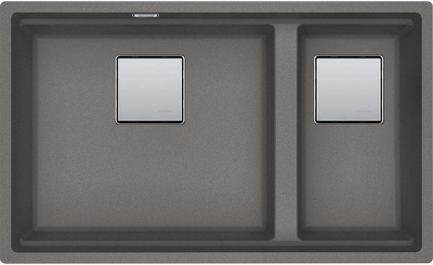 Мойка Franke Kubus 2 KNG 120 серый камень (фото 1) Мойка Franke Kubus 2 KNG 120 серый камень (preview 1)