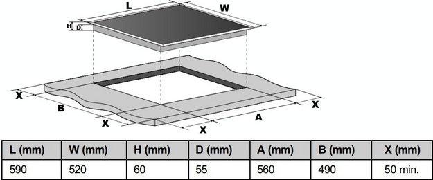 Варочная панель Bertazzoni P604I1B26NV (preview 5)