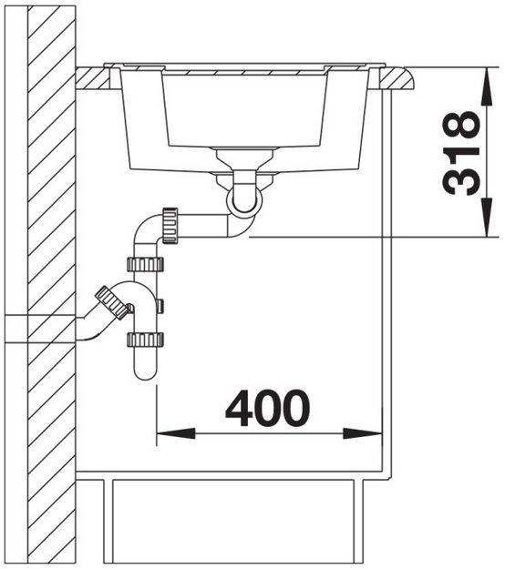 Мойка BLANCO METRA 6 Silgranit черный (фото 6) Мойка BLANCO METRA 6 Silgranit черный (preview 6)