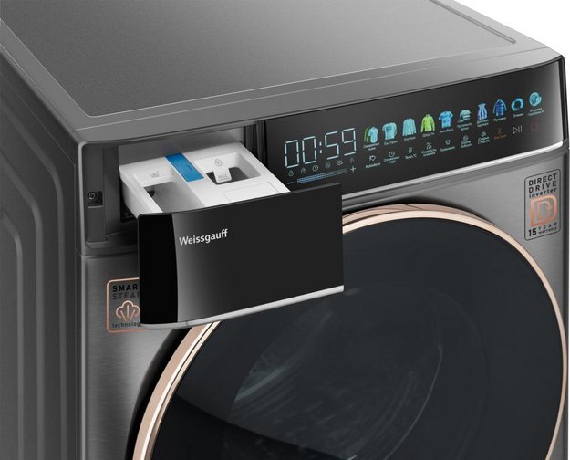 Стиральная машина Weissgauff WM 58411 Direct Drive Inverter Premium Steam Grey (preview 8)