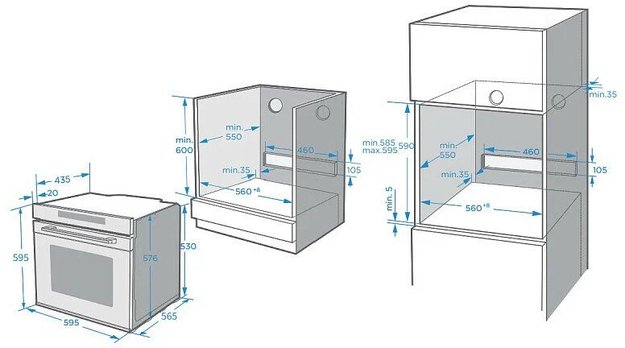 Духовой шкаф Korting OKB 1360 CSGW MW (фото 5) Духовой шкаф Korting OKB 1360 CSGW MW (preview 5)