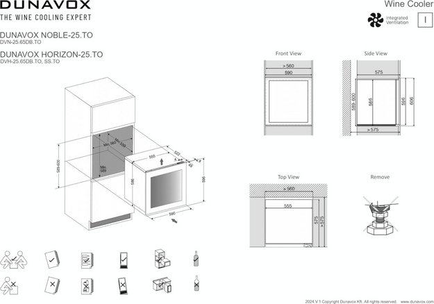 Встраиваемый винный шкаф Dunavox DVH-25.65DC.TO (фото 10) Встраиваемый винный шкаф Dunavox DVH-25.65DC.TO (preview 10)