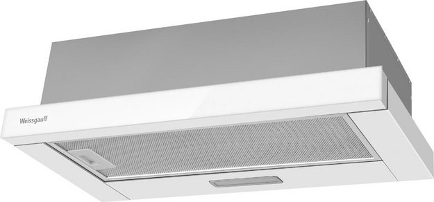 Встраиваемая вытяжка Weissgauff TEL 600 White Glass (preview 1)