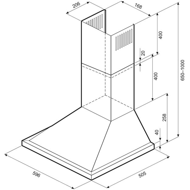 Вытяжка Krona BELLA RETRO 600 IVORY PB (фото 2) Вытяжка Krona BELLA RETRO 600 IVORY PB (preview 2)