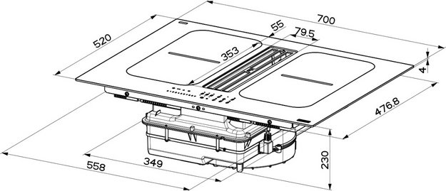 Варочная панель со встроенной вытяжкой Franke FSM 7081 HI (preview 5)