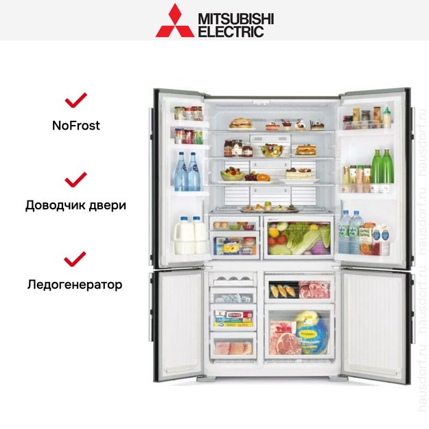 Холодильник Mitsubishi Electric MR-LR78G-PWH-R (фото 2) Холодильник Mitsubishi Electric MR-LR78G-PWH-R (preview 2)
