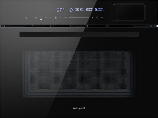 Компактный духовой шкаф с СВЧ и паром Weissgauff OEMS 459 PDB Black Edition (preview 1)