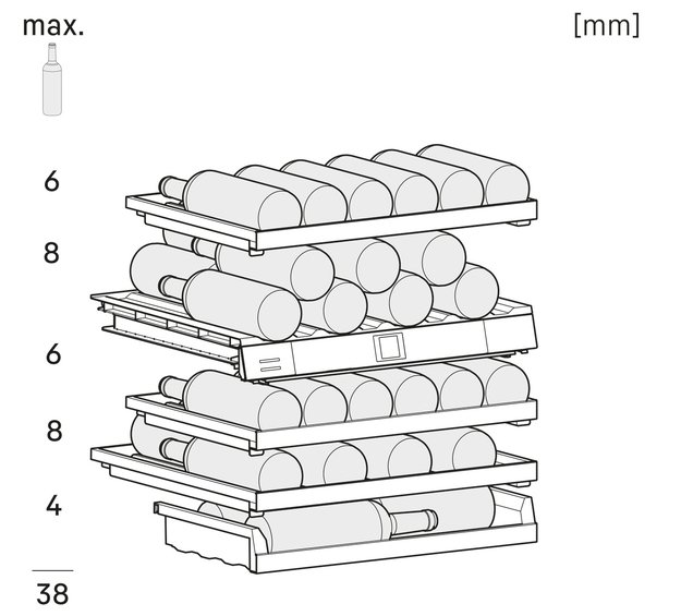 Встраиваемый винный шкаф Liebherr UWpri 3782 Vinidor Selection (фото 6) Встраиваемый винный шкаф Liebherr UWpri 3782 Vinidor Selection (preview 6)